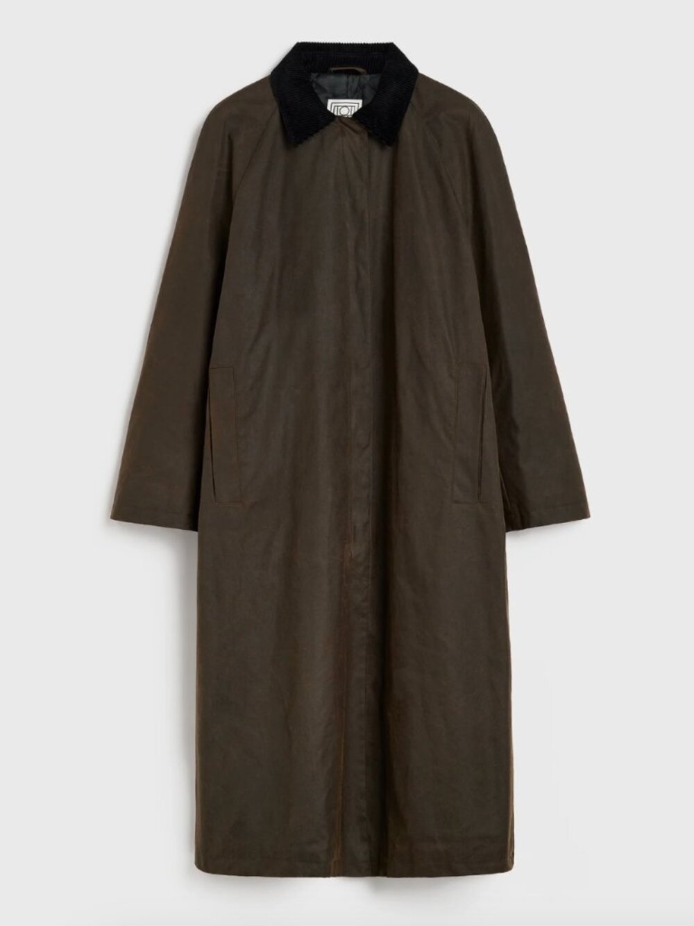 Toteme Waxed Cotton Country Coat Brown Size 36